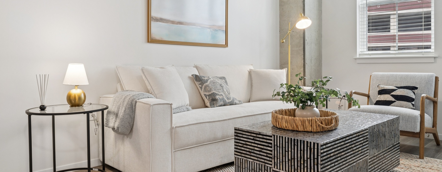 Generous living spaces with beautiful natural lighting